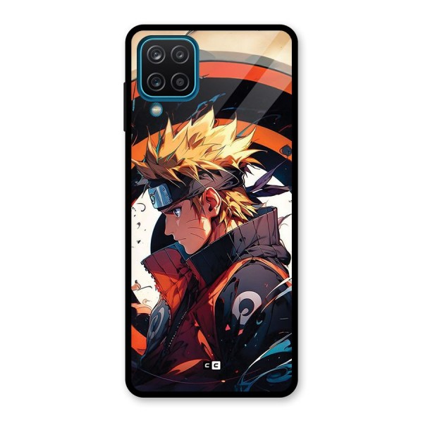 Naruto Uzumaki Combat Glass Back Case for Galaxy A12