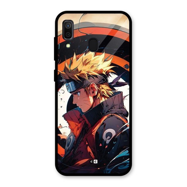 Naruto Uzumaki Combat Glass Back Case for Galaxy A30