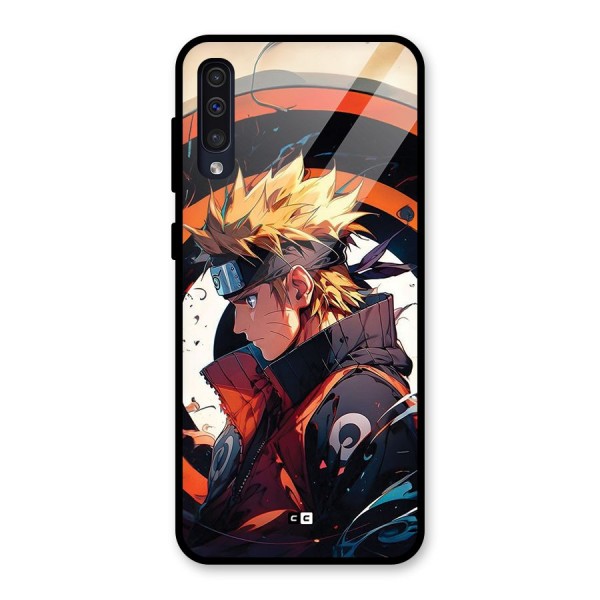 Naruto Uzumaki Combat Glass Back Case for Galaxy A50