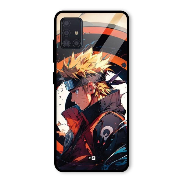 Naruto Uzumaki Combat Glass Back Case for Galaxy A51