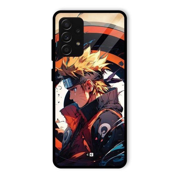 Naruto Uzumaki Combat Glass Back Case for Galaxy A53 5G