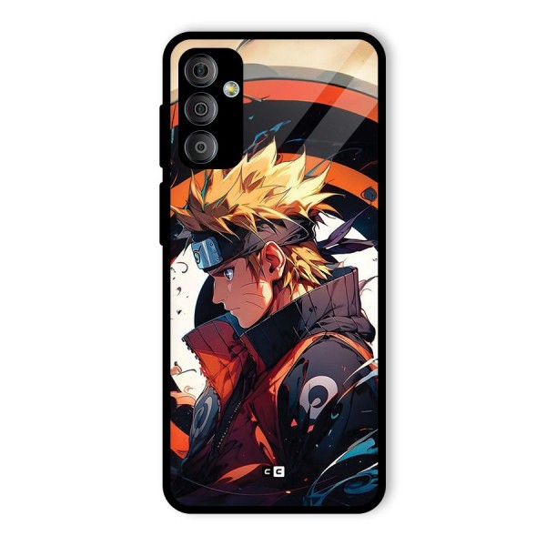 Naruto Uzumaki Combat Glass Back Case for Galaxy F23