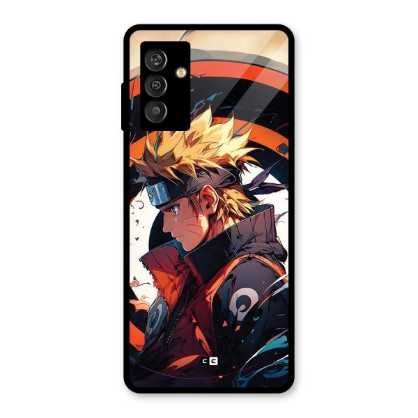 Naruto Uzumaki Combat Glass Back Case for Galaxy M13