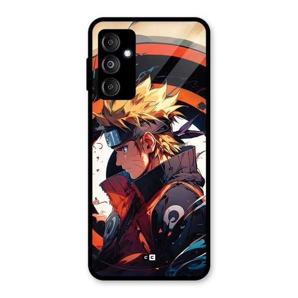 Naruto Uzumaki Combat Glass Back Case for Galaxy M14 5G