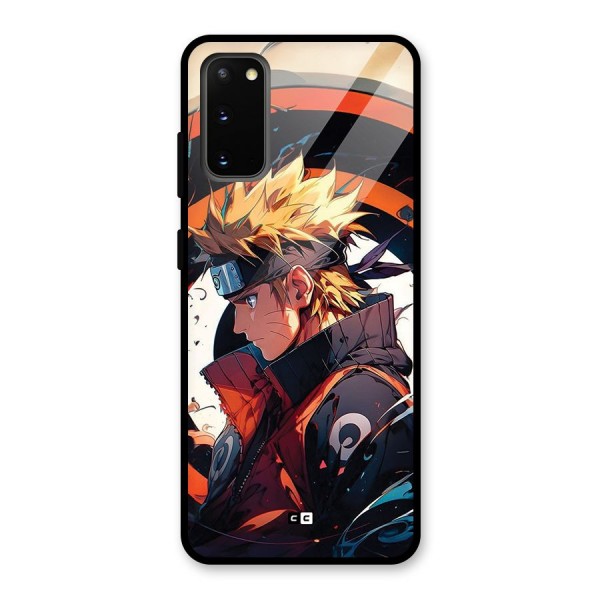 Naruto Uzumaki Combat Glass Back Case for Galaxy S20