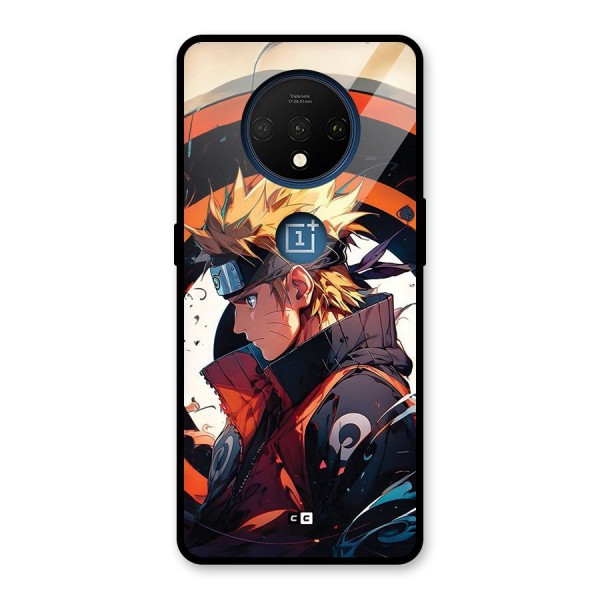 Naruto Uzumaki Combat Glass Back Case for OnePlus 7T