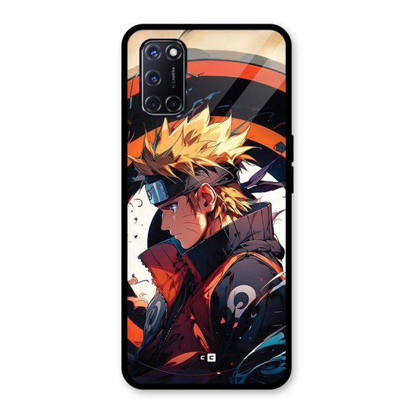 Naruto Uzumaki Combat Glass Back Case for Oppo A52