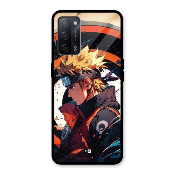 Naruto Uzumaki Combat Glass Back Case for Oppo A53s 5G