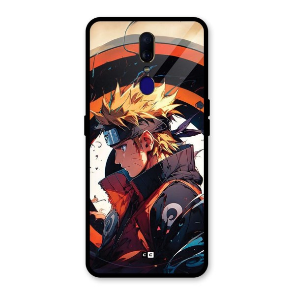 Naruto Uzumaki Combat Glass Back Case for Oppo F11