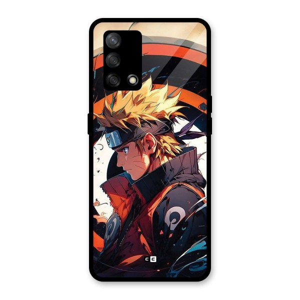 Naruto Uzumaki Combat Glass Back Case for Oppo F19