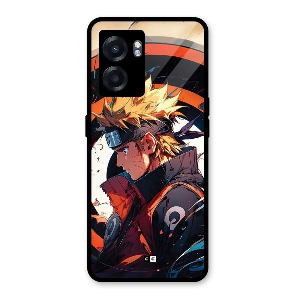 Naruto Uzumaki Combat Glass Back Case for Oppo K10 (5G)