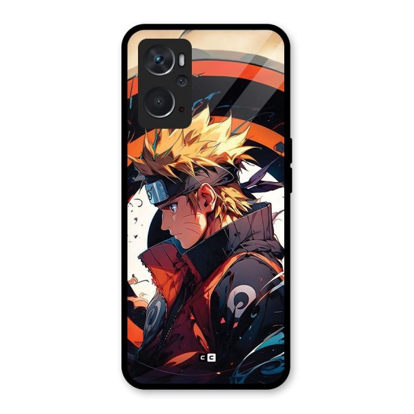 Naruto Uzumaki Combat Glass Back Case for Oppo K10 4G