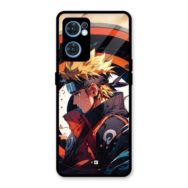 Naruto Uzumaki Combat Glass Back Case for Oppo Reno7 5G