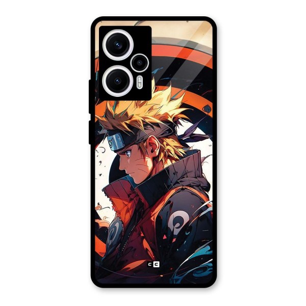 Naruto Uzumaki Combat Glass Back Case for Poco F5