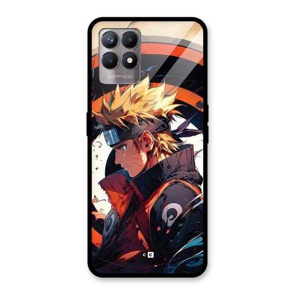 Naruto Uzumaki Combat Glass Back Case for Realme 8i