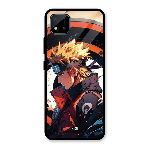 Naruto Uzumaki Combat Glass Back Case for Realme C11 2021