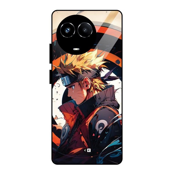 Naruto Uzumaki Combat Glass Back Case for Realme Narzo 60X