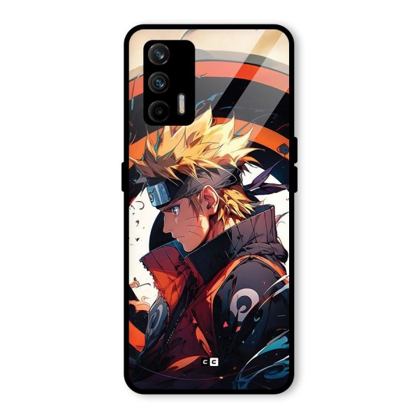 Naruto Uzumaki Combat Glass Back Case for Realme X7 Max