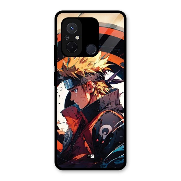 Naruto Uzumaki Combat Glass Back Case for Redmi 12C