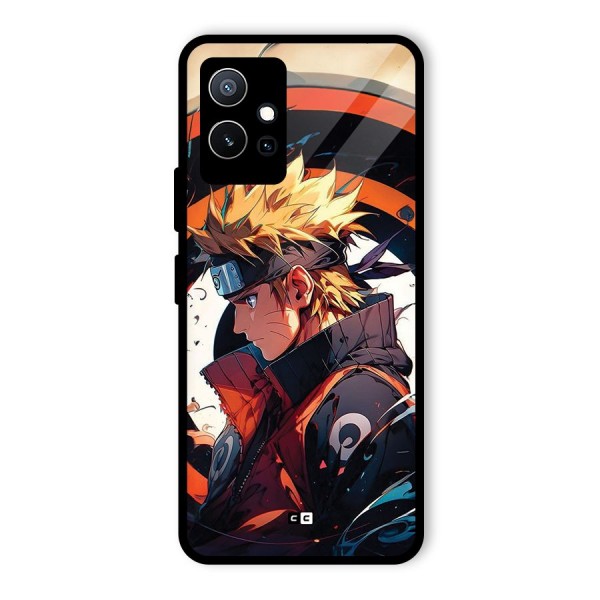 Naruto Uzumaki Combat Glass Back Case for Vivo T1 5G