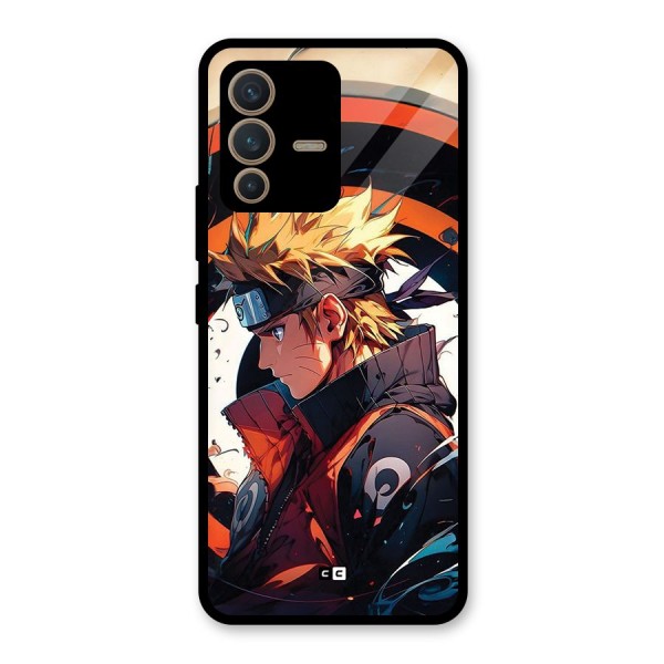 Naruto Uzumaki Combat Glass Back Case for Vivo V23 5G