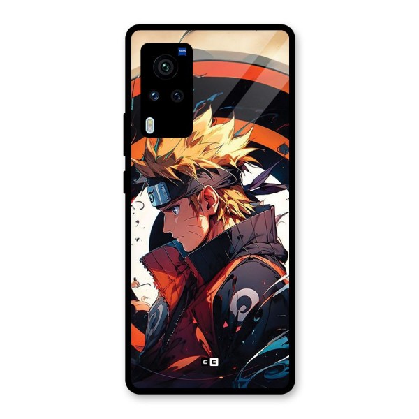 Naruto Uzumaki Combat Glass Back Case for Vivo X60 Pro