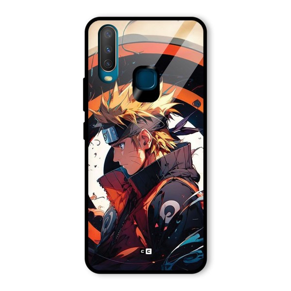 Naruto Uzumaki Combat Glass Back Case for Vivo Y12