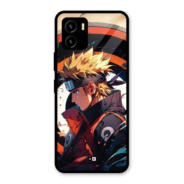 Naruto Uzumaki Combat Glass Back Case for Vivo Y15s