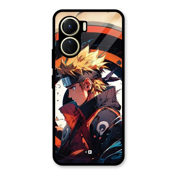 Naruto Uzumaki Combat Glass Back Case for Vivo Y16