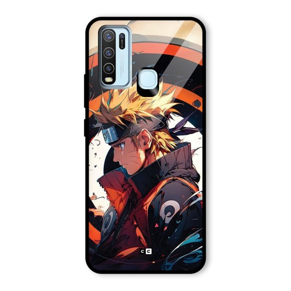 Naruto Uzumaki Combat Glass Back Case for Vivo Y50