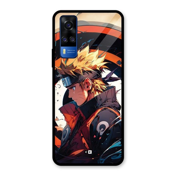 Naruto Uzumaki Combat Glass Back Case for Vivo Y51