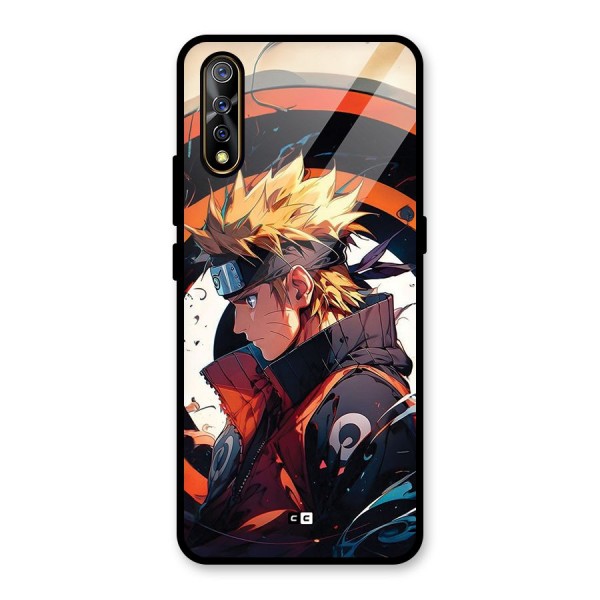 Naruto Uzumaki Combat Glass Back Case for Vivo Z1x