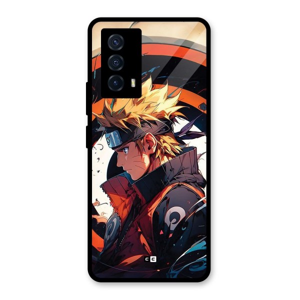 Naruto Uzumaki Combat Glass Back Case for Vivo iQOO Z5