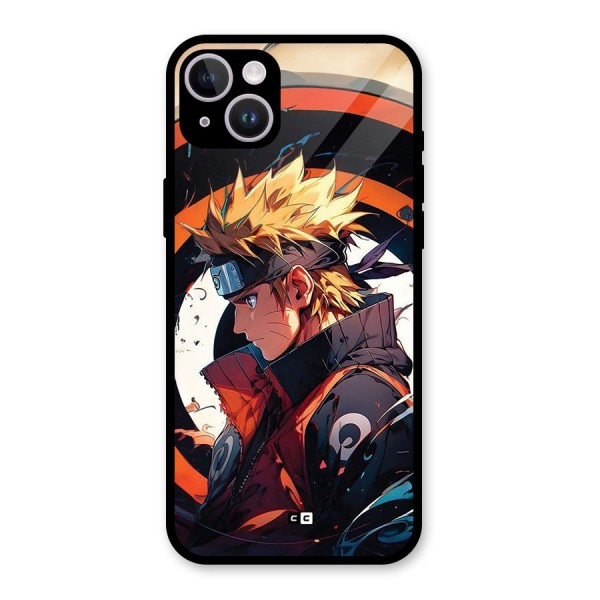 Naruto Uzumaki Combat Glass Back Case for iPhone 14 Plus