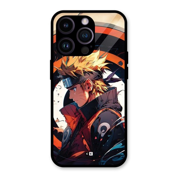 Naruto Uzumaki Combat Glass Back Case for iPhone 14 Pro