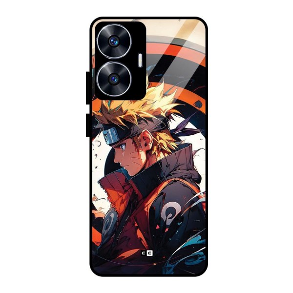 Naruto Uzumaki Combat Glass Back Case for realme C55