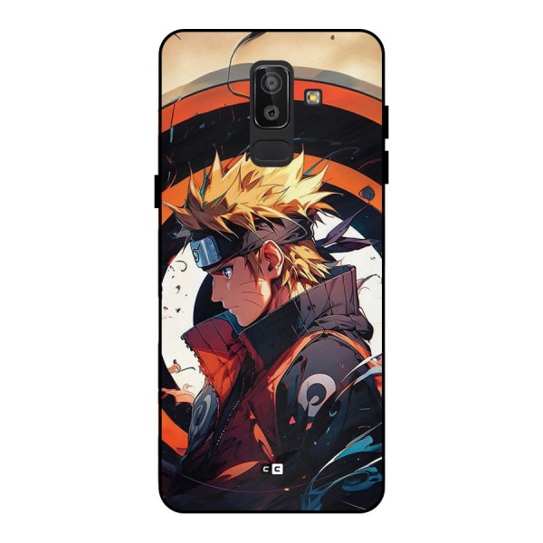 Naruto Uzumaki Combat Metal Back Case for Galaxy J8