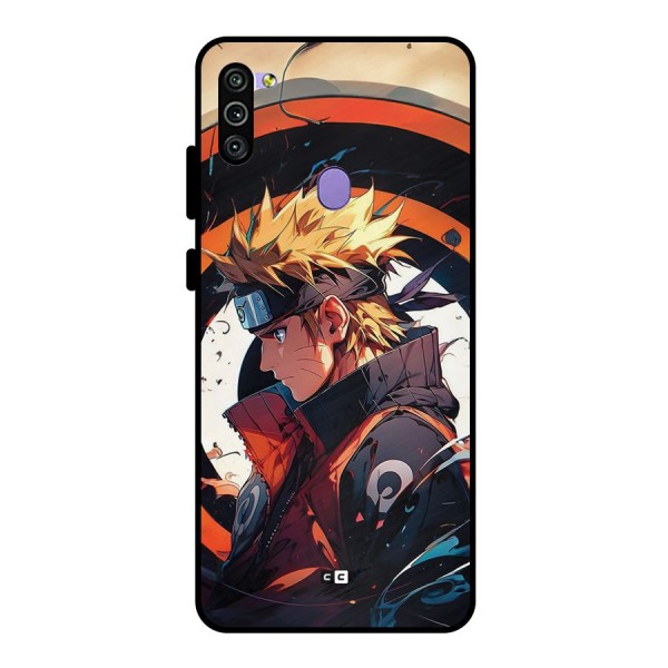 Naruto Uzumaki Combat Metal Back Case for Galaxy M11