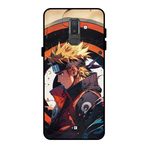 Naruto Uzumaki Combat Metal Back Case for Galaxy On8 (2018)