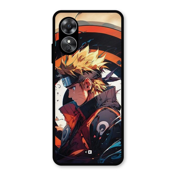 Naruto Uzumaki Combat Metal Back Case for Oppo A17