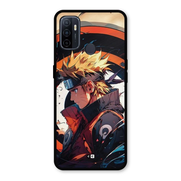 Naruto Uzumaki Combat Metal Back Case for Oppo A53