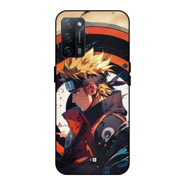 Naruto Uzumaki Combat Metal Back Case for Oppo A53s 5G