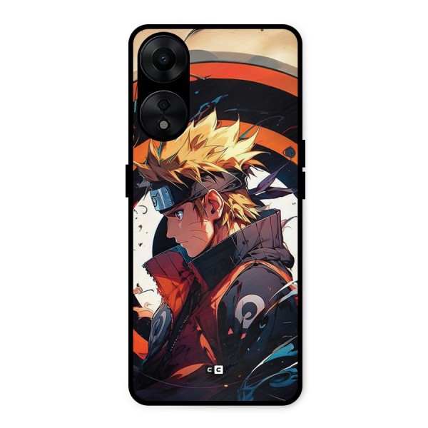 Naruto Uzumaki Combat Metal Back Case for Oppo A78 5G