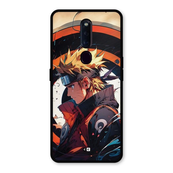 Naruto Uzumaki Combat Metal Back Case for Oppo F11 Pro