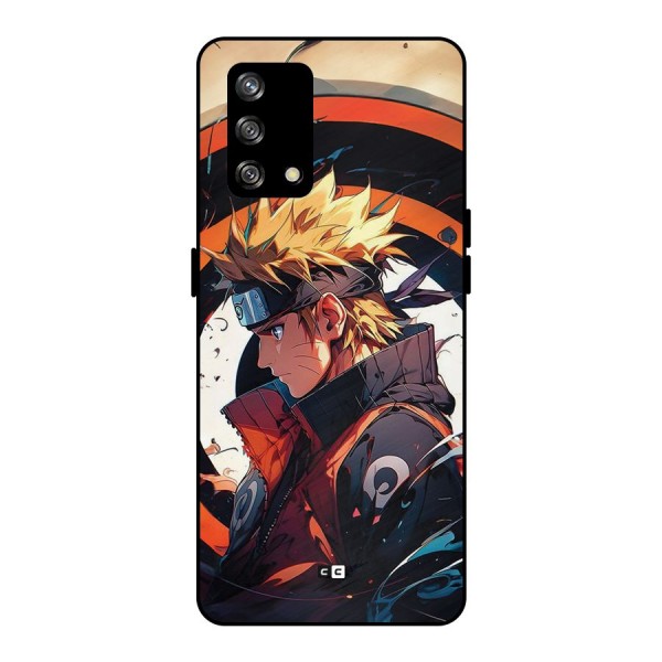 Naruto Uzumaki Combat Metal Back Case for Oppo F19s