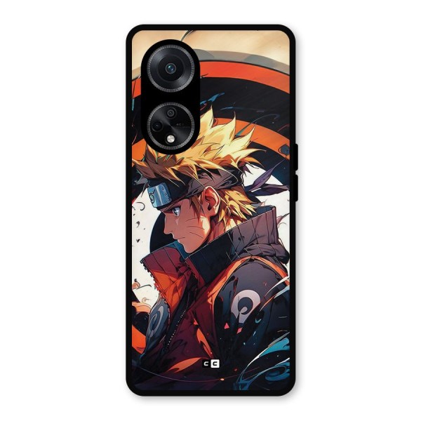 Naruto Uzumaki Combat Metal Back Case for Oppo F23