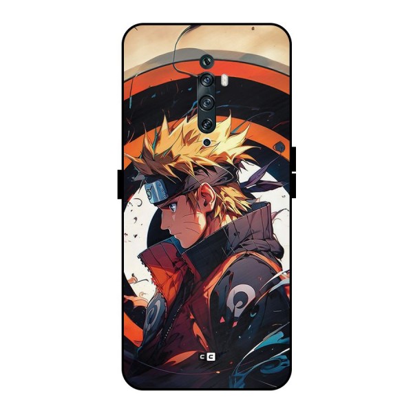 Naruto Uzumaki Combat Metal Back Case for Oppo Reno2 F