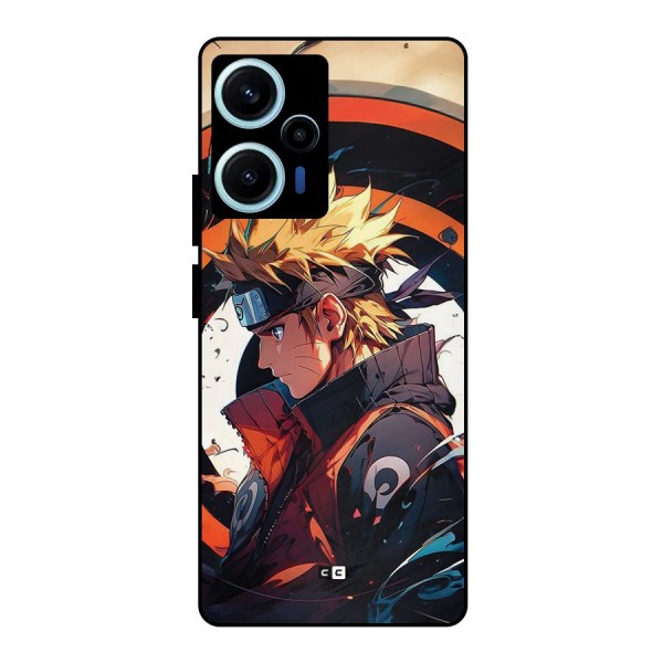 Naruto Uzumaki Combat Metal Back Case for Poco F5