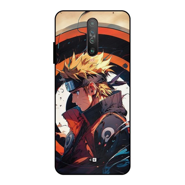 Naruto Uzumaki Combat Metal Back Case for Poco X2