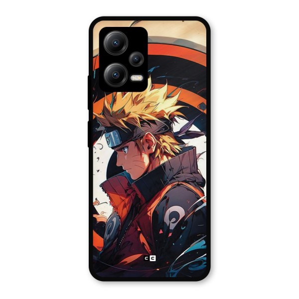 Naruto Uzumaki Combat Metal Back Case for Redmi Note 12 5G